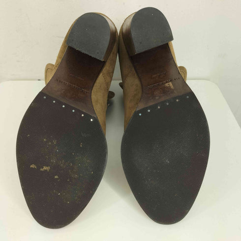 バーバリー BURBERRY スウェードショートヒールブーツ レディース JPN:37