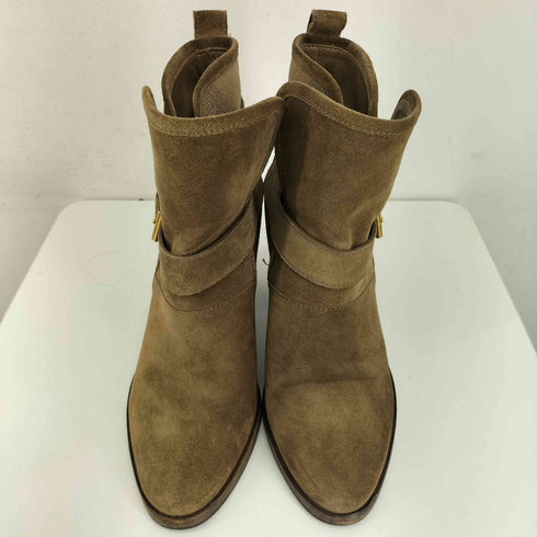 バーバリー BURBERRY スウェードショートヒールブーツ レディース JPN:37