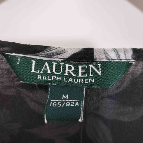 ローレンラルフローレン LAUREN RALPH LAUREN 花柄 シアー フリルブラウス レディース import:M