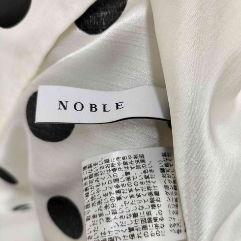 ノーブル Noble ドットプリントシャンタンブラウス レディース