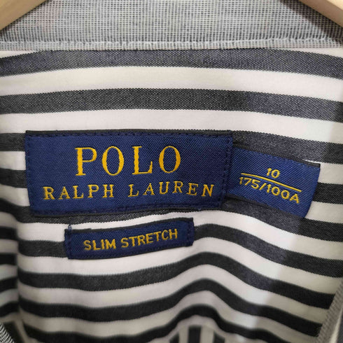 ポロラルフローレン POLO RALPH LAUREN ポニー刺繍 ストライプシャツ レディース 10