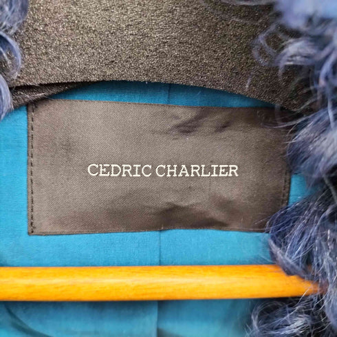 セドリックシャルリエ Cedric Charlier ムートンレザープードルファージャケット レディース