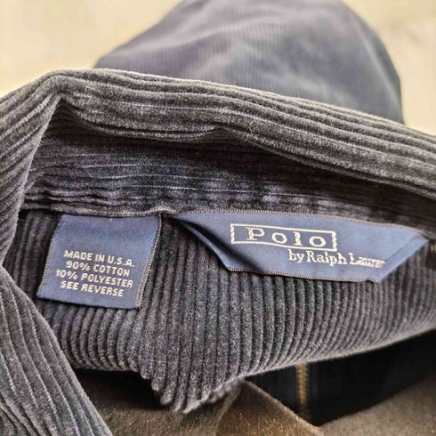 ポロバイラルフローレン Polo by RALPH LAUREN 三角タグ USA製 ポニー刺繍 スイングトップ コーデュロイ メンズ import:L