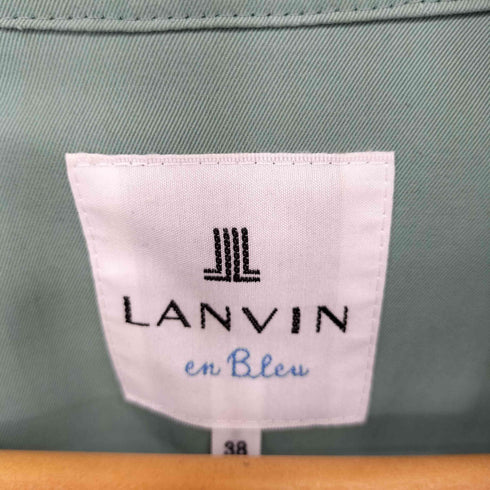 ランバンオンブルー LANVIN en Bleu ポリエステルツイルレディートレンチコート レディース 38