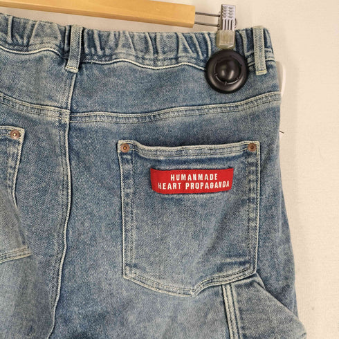 ヒューマンメイド HUMAN MADE ヴィンテージ加工 ペインター イージー スウェット デニムパンツ RELAX DENIM PANTS メンズ JPN:XL