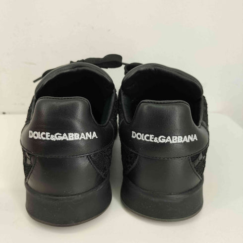 ドルチェアンドガッバーナ DOLCE&GABBANA 花柄レースモチーフスニーカー 牛革 レディース JPN:37
