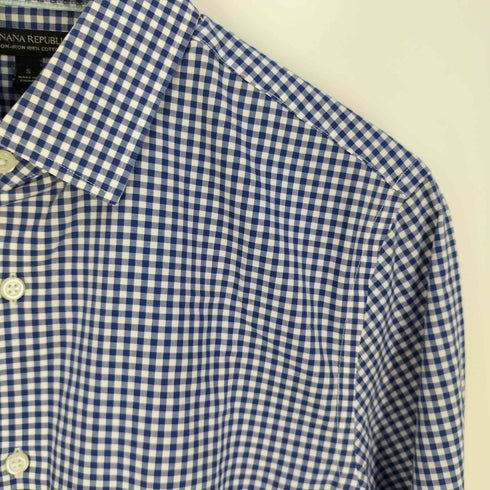 バナナリパブリック BANANA REPUBLIC SLIM FIT ギンガムチェッシャツ メンズ import:S