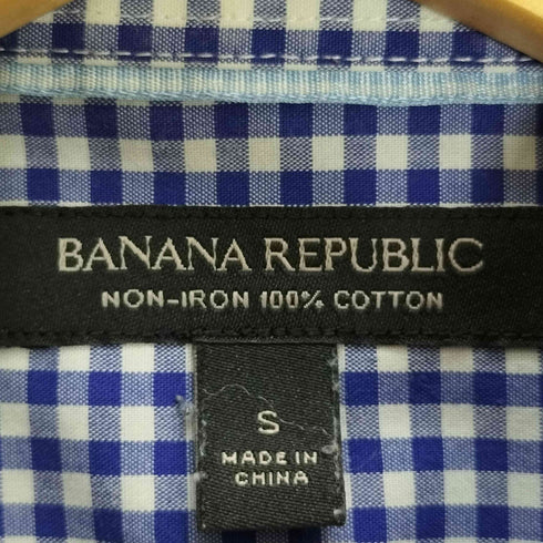 バナナリパブリック BANANA REPUBLIC SLIM FIT ギンガムチェッシャツ メンズ import:S