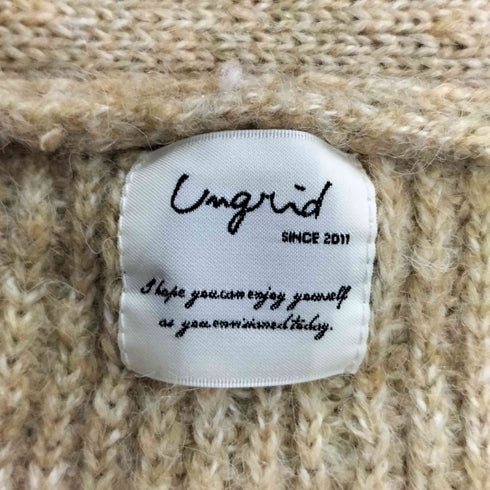 アングリッド Ungrid カラールーズニットカーデ レディース FREE