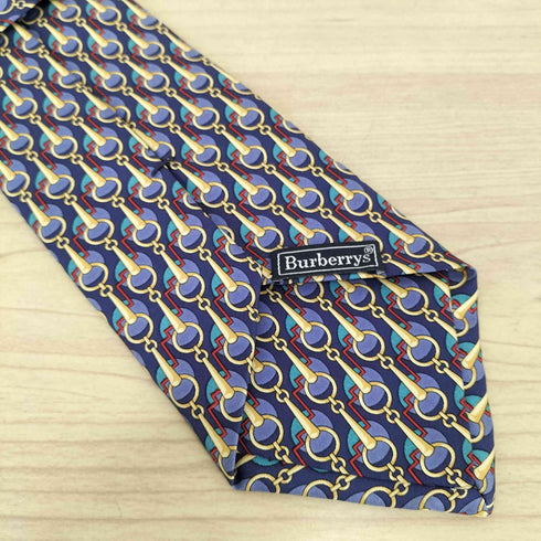 バーバリーズ BURBERRYS チェーン柄シルクネクタイ メンズ