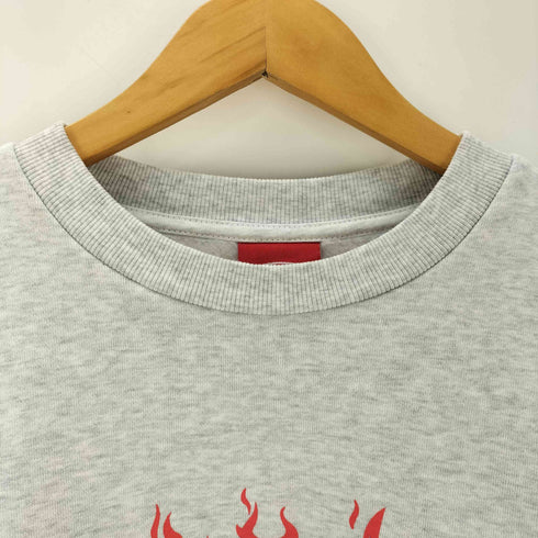 パラグラフ PARAGRAPH ファイヤーロゴ オーバーサイズ スウェット メンズ ONE SIZE
