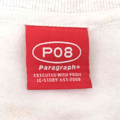 パラグラフ PARAGRAPH ファイヤーロゴ オーバーサイズ スウェット メンズ ONE SIZE