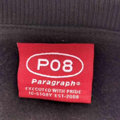 パラグラフ PARAGRAPH ファイヤーロゴ オーバーサイズ スウェット メンズ ONE SIZE