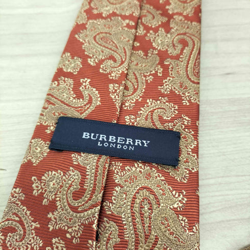 バーバリーロンドン BURBERRY LONDON ペイズリー柄デザインシルクネクタイ メンズ
