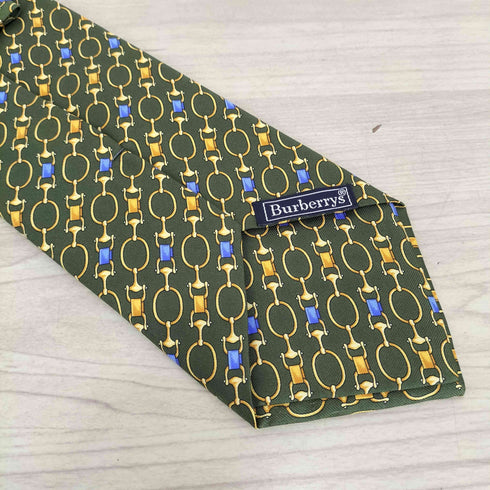 バーバリーズ BURBERRYS チェーン柄シルクネクタイ メンズ