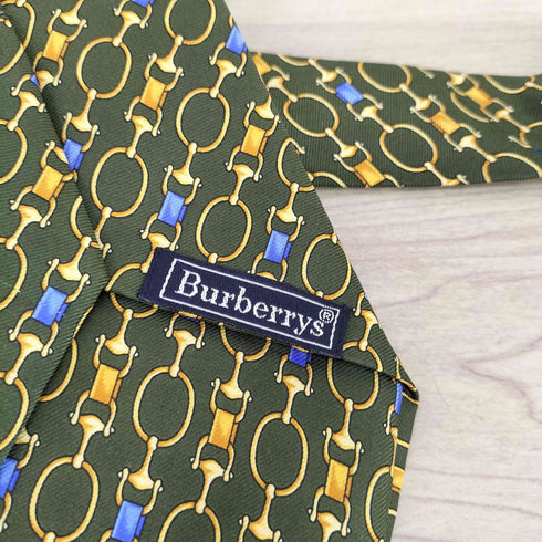 バーバリーズ BURBERRYS チェーン柄シルクネクタイ メンズ