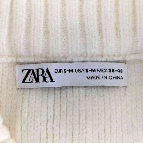 ザラ ZARA パッチデザイン ニットベスト メンズ JPN:M