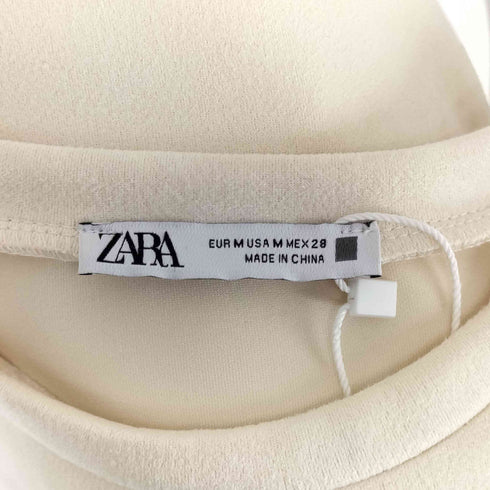 ザラ ZARA ラインストーンフェイクスエードワンピース レディース import:M