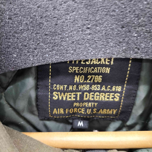 SWEET DEGREES ウッドランドカモ ミリタリーマウンテンジャケット 裏地キルティング メンズ JPN:M