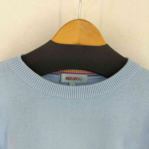 ケンゾーゴルフ KENZO GOLF ロゴ刺繍 コットンポリ クルーネックニット メンズ 4