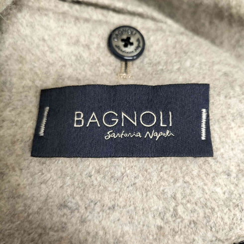 BAGNOLI SARTORIA NAPOLI イタリア製 ウールアルパカ チェスターコート メンズ 50