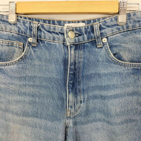 ザラ ZARA ハイウエストウォッシュドデニム レディース EUR:38