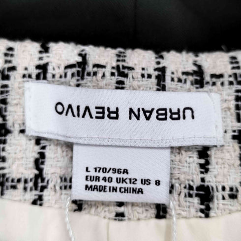 アーバン レヴィヴォ URBAN REVIVO ツイードコート レディース JPN:L