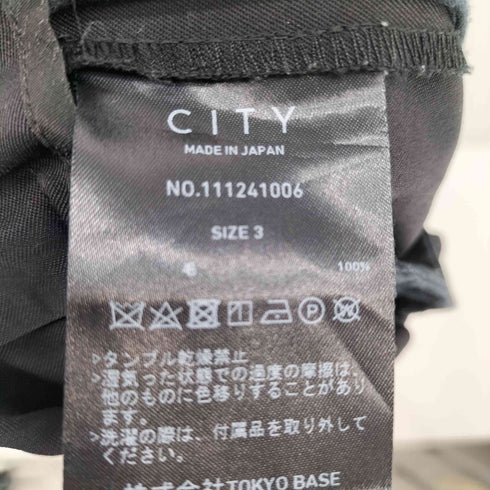 シティー CITY WIDE BELTED PANTS メンズ 3
