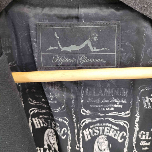 ヒステリックグラマー HYSTERIC GLAMOUR レーヨン混 裏地総柄テーラードジャケット レディース FREE