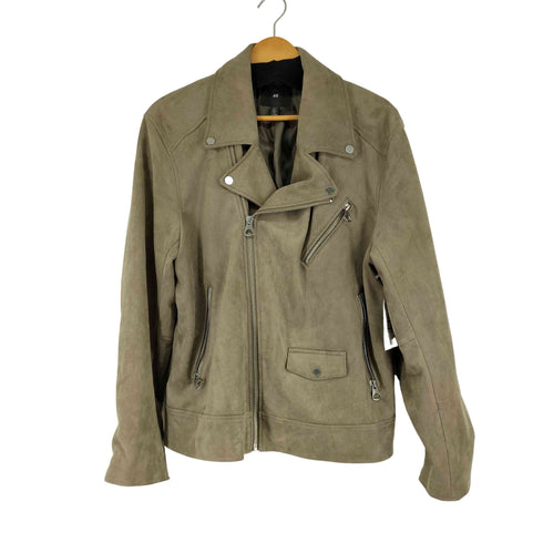 エイチアンドエム H&M フェイクスウェード ライダースジャケット メンズ L