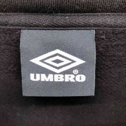 アンブロ UMBRO ロゴ刺繍 ハーフジップ スウェット メンズ