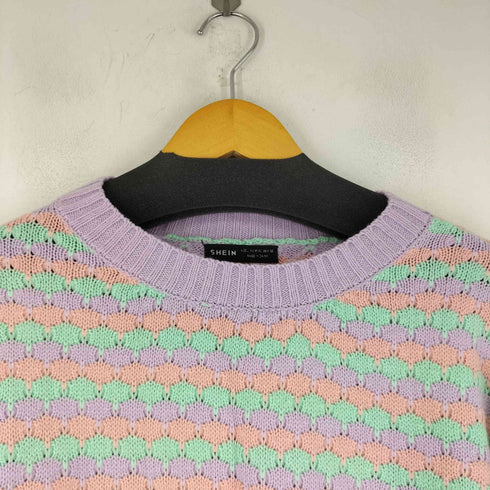 シーイン SHEIN 幾何学模様 L/S ニット レディース