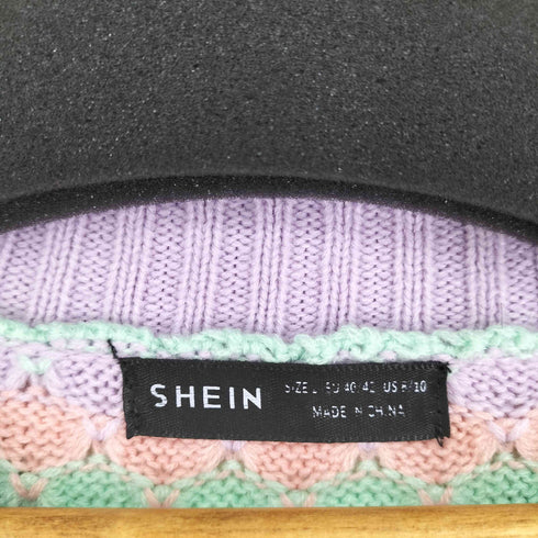シーイン SHEIN 幾何学模様 L/S ニット レディース