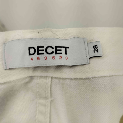 DECET 2タックホワイトデニム レディース 28