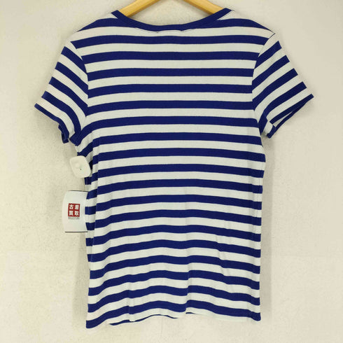 ラルフローレンスポーツ RALPH LAUREN SPORT ボーダーVネックニットTシャツ レディース import:XL