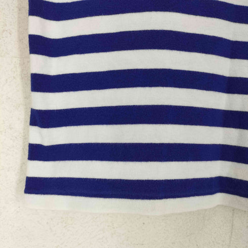 ラルフローレンスポーツ RALPH LAUREN SPORT ボーダーVネックニットTシャツ レディース import:XL