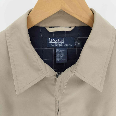 ポロバイラルフローレン Polo by RALPH LAUREN 90S ポニー刺繍 裏地チェック スイングトップ ジャケット メンズ import:M