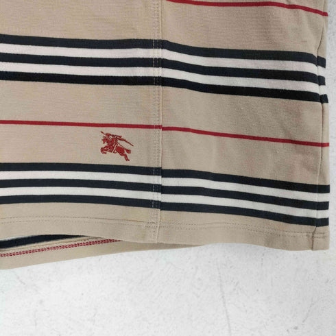 バーバリーロンドン BURBERRY LONDON ボーダーヘンリーネックトップス レディース JPN:4