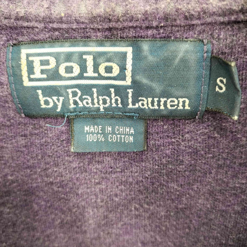 ポロバイラルフローレン Polo by RALPH LAUREN 90S ポニー刺繍 ハーフジップ ハイネック コットン ニット メンズ import:S