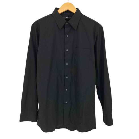 ユニクロ UNIQLO ファインクロスシャツ/レギュラー襟/長袖 メンズ JPN:L