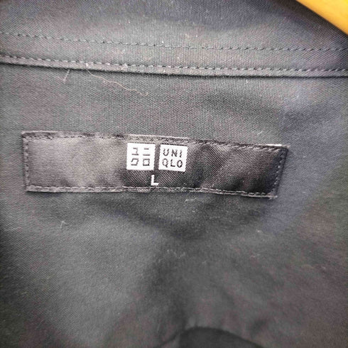 ユニクロ UNIQLO ファインクロスシャツ/レギュラー襟/長袖 メンズ JPN:L