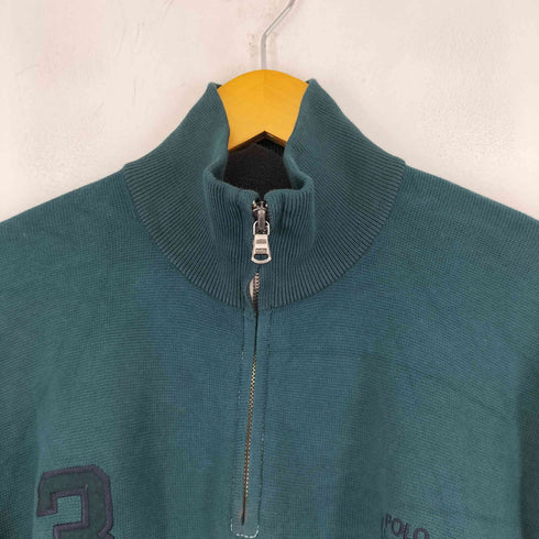 ポロラルフローレン POLO RALPH LAUREN サーマル地 ナンバリングハーフジップスウェット メンズ JPN:XXL