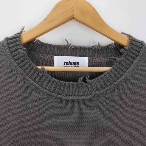 ジャーナルスタンダードレリューム JOURNAL STANDARD relume ダメージレイヤードニット メンズ JPN:L