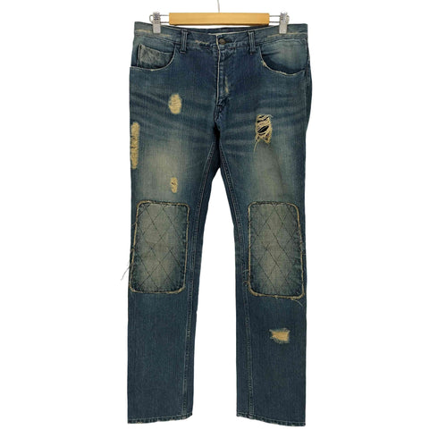 ダイエットブッチャースリムスキン DIET BUTCHER SLIM SKIN ニーパッチ ダメージデニム メンズ JPN:M