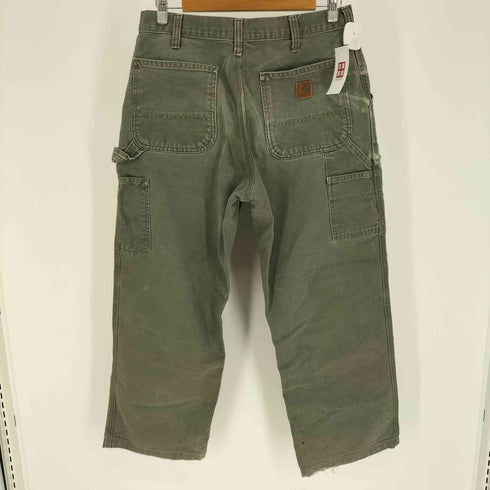 カーハート Carhartt DUNGARCE FIT レザーパッチ ダック地 ワイド ストレート ペインターパンツ メンズ 33 x 32