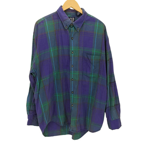 ギャップ Gap 90S OLD 紺タグB/Dチェックシャツ メンズ JPN:L