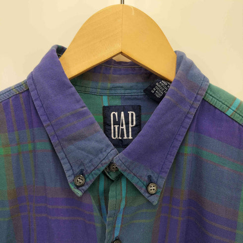 ギャップ Gap 90S OLD 紺タグB/Dチェックシャツ メンズ JPN:L