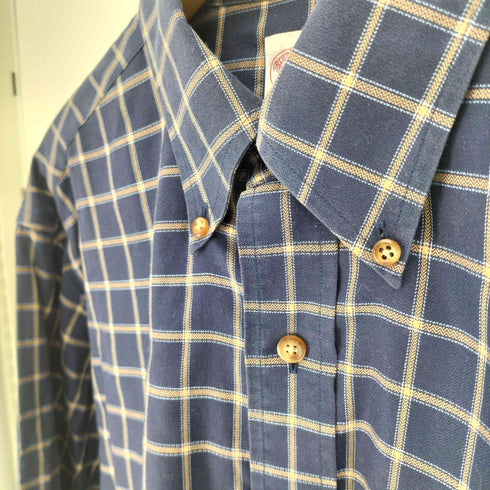 ブルックスブラザーズ 346 BROOKS BROTHERS THE ORIGINAL POLO SHIRT ロングスリーブ ボタンダウン コットンドレスシャツ メンズ import:M