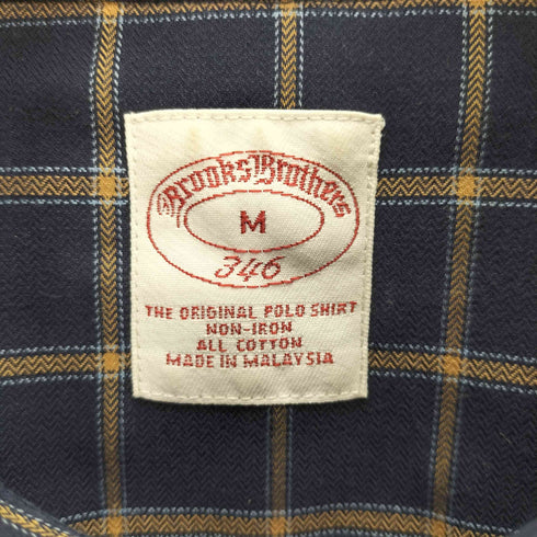 ブルックスブラザーズ 346 BROOKS BROTHERS THE ORIGINAL POLO SHIRT ロングスリーブ ボタンダウン コットンドレスシャツ メンズ import:M