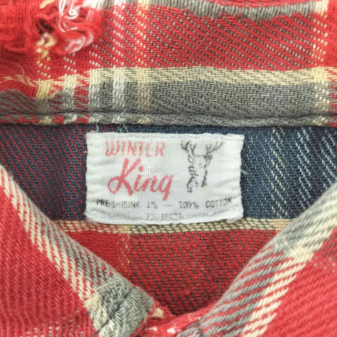 ウィンターキング WINTER KING 60S 鹿タグ タータンチェック L/S シャツ ボロ メンズ